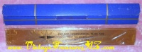 Image for Chicago International Trade Fair - Navy Pier Exhibition Hall - July 3-18, 1959 Vintage Souvenir Ruler from Chicagoland Fair, Commerce & Industry Exposition (Mint-in-Package ) <b><span style='color:red'>*****FIRST CLASS SHIPPING INCLUDED – DOMESTIC ORDERS ONLY!*****</span></b><span style='color:purple'>